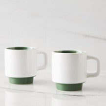 Set of 2 coffee ESPRESSO mug-Green