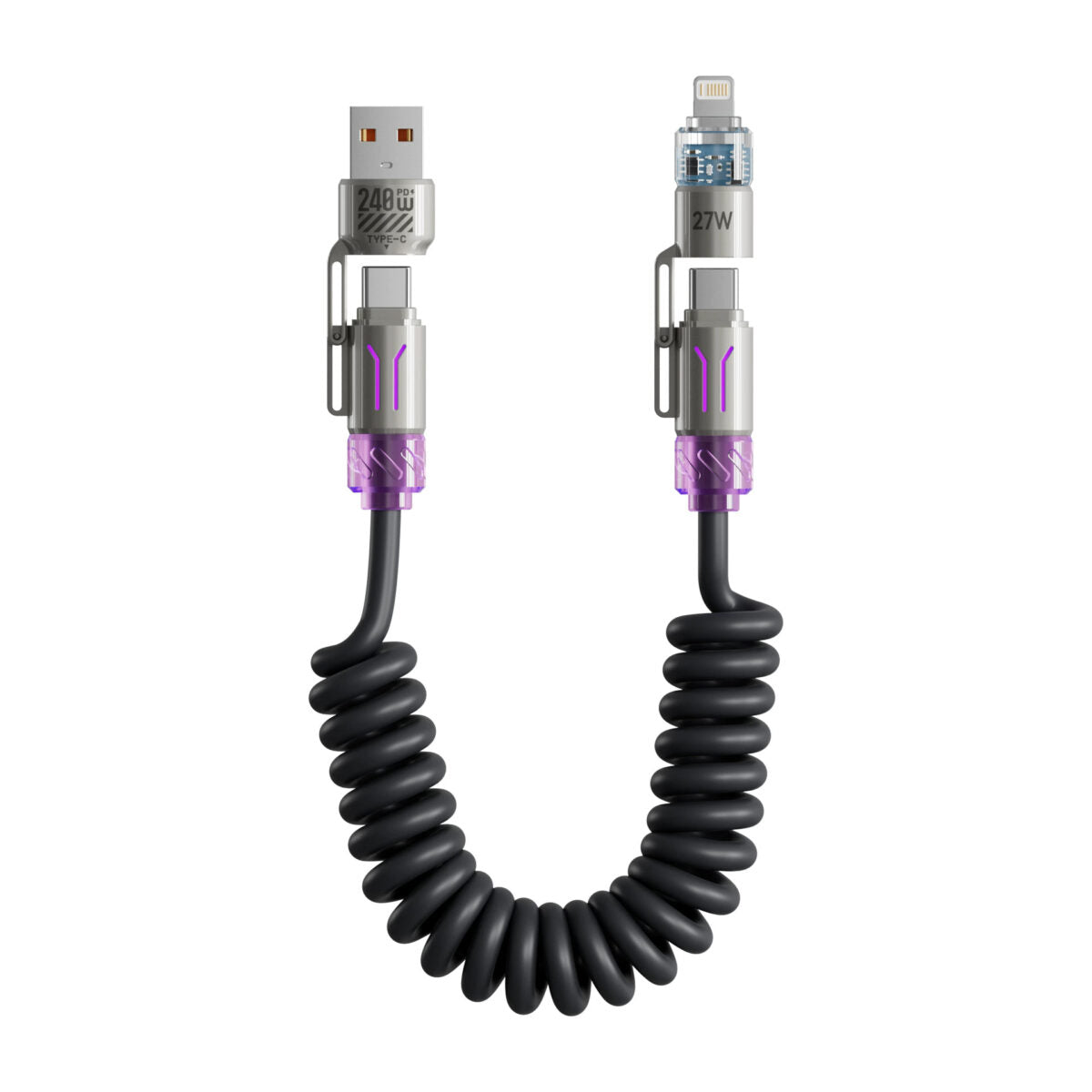 Power Spring 4 N 1 240 W Fast Charging Cable