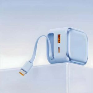 3P Power Charger: Multi-port Charging Head with Built-in Retractable Data Cable
