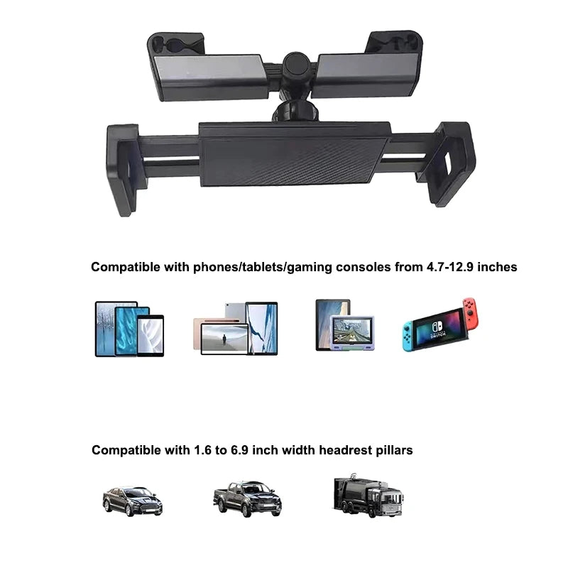 Car Headrest Phone/ Tablet Holder