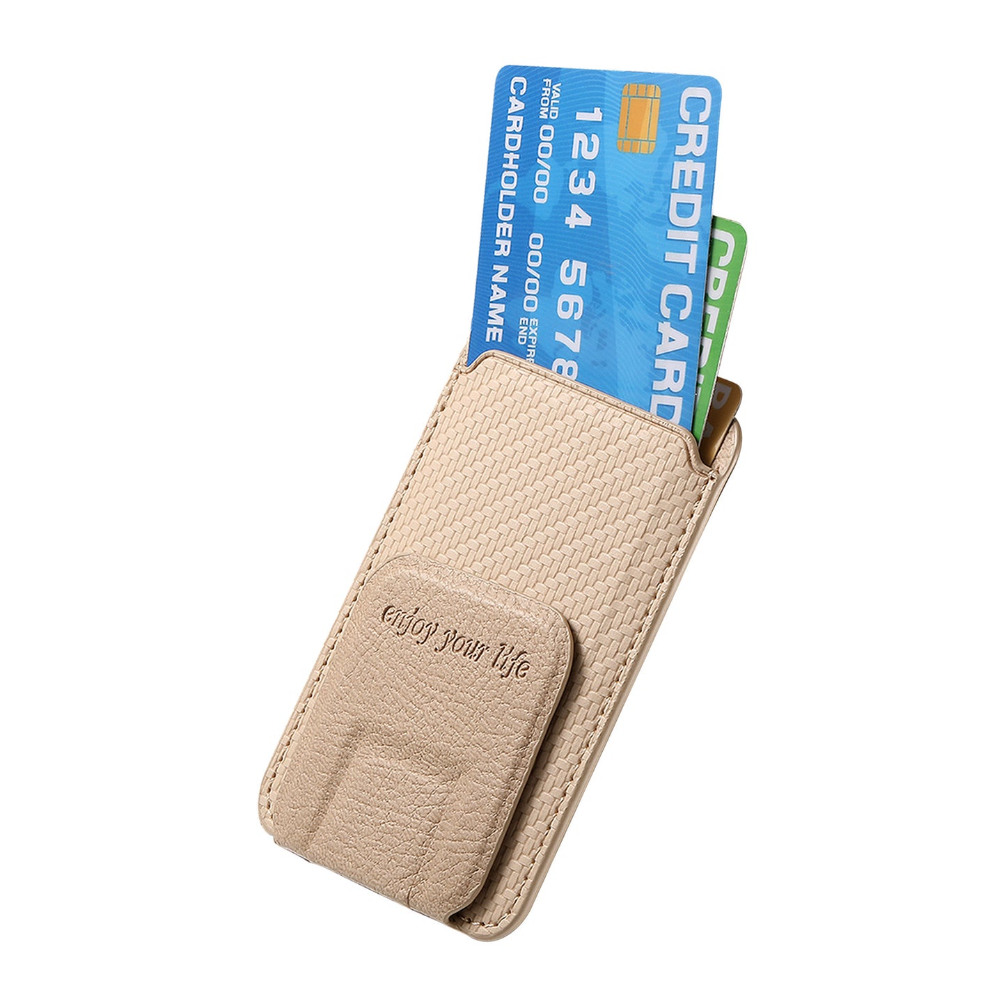 Magnetic CLip On Card Holder Stand for Phone Cover