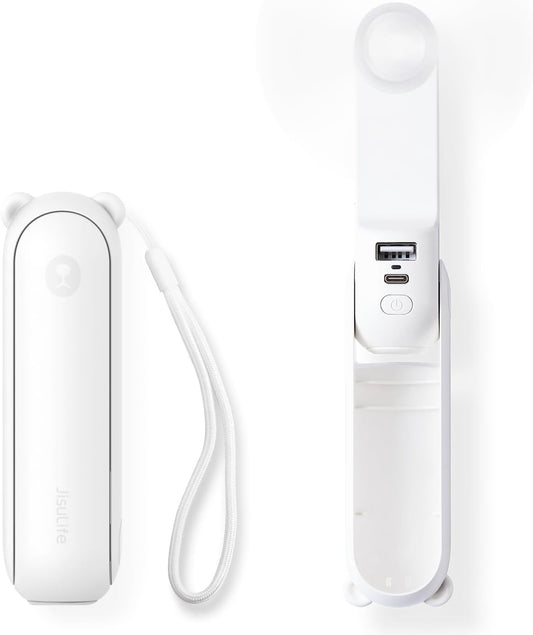 Quick And Cool Handheld Fan White