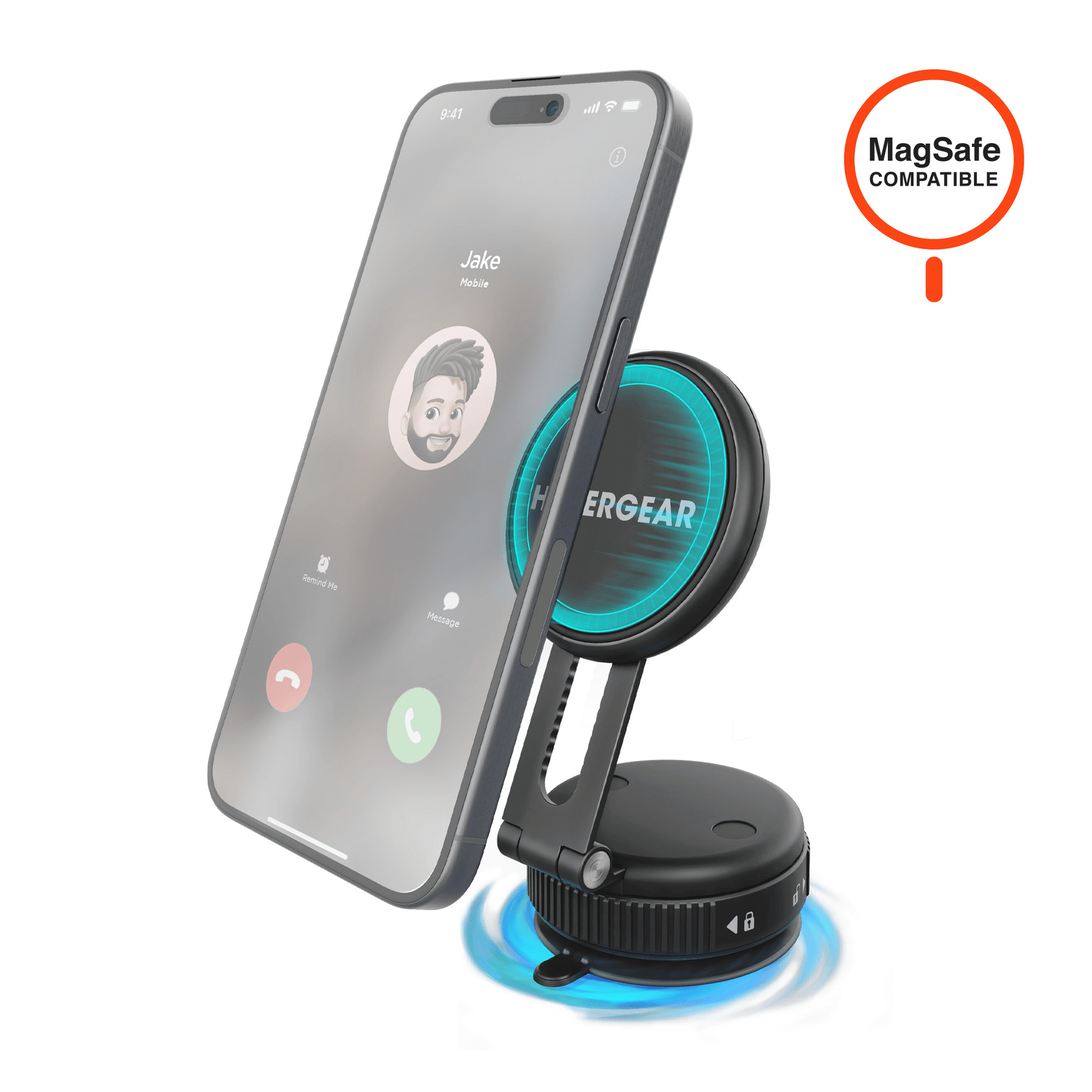 Mag Vac Magnetic Phone Mount with Vacuum Suction Cup Base