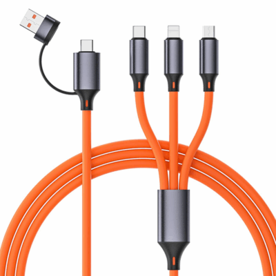 3P Experts Bold Dual  4 N 1 Charging Cable