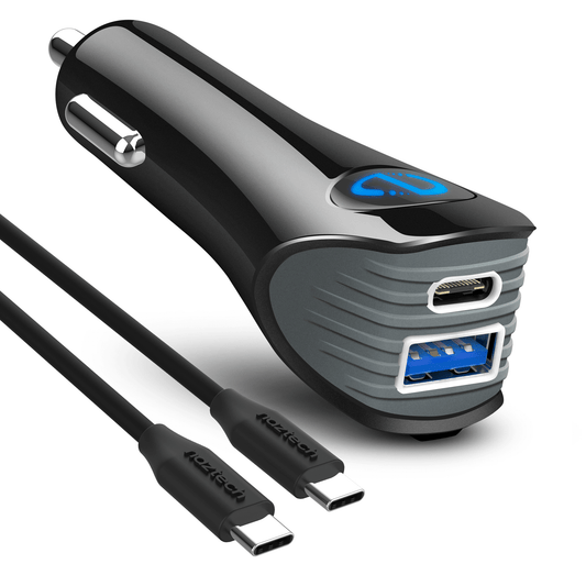 N420 PD25W+2.4A  Car Charger + C - C Cable 4Ft