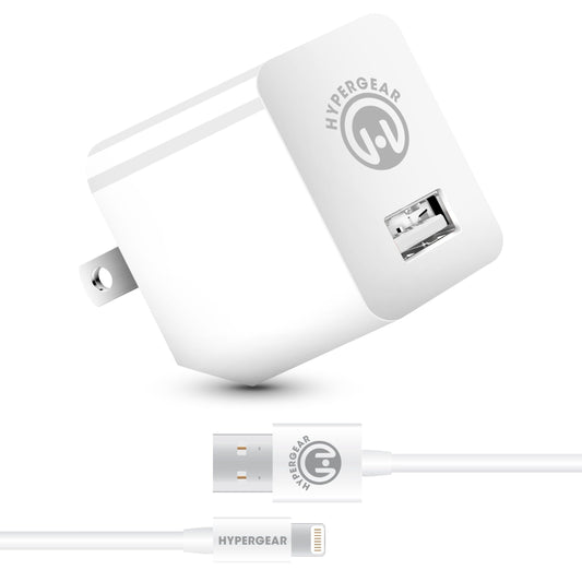2.4A Wall Charger w MFi Lightning 4ft Cable