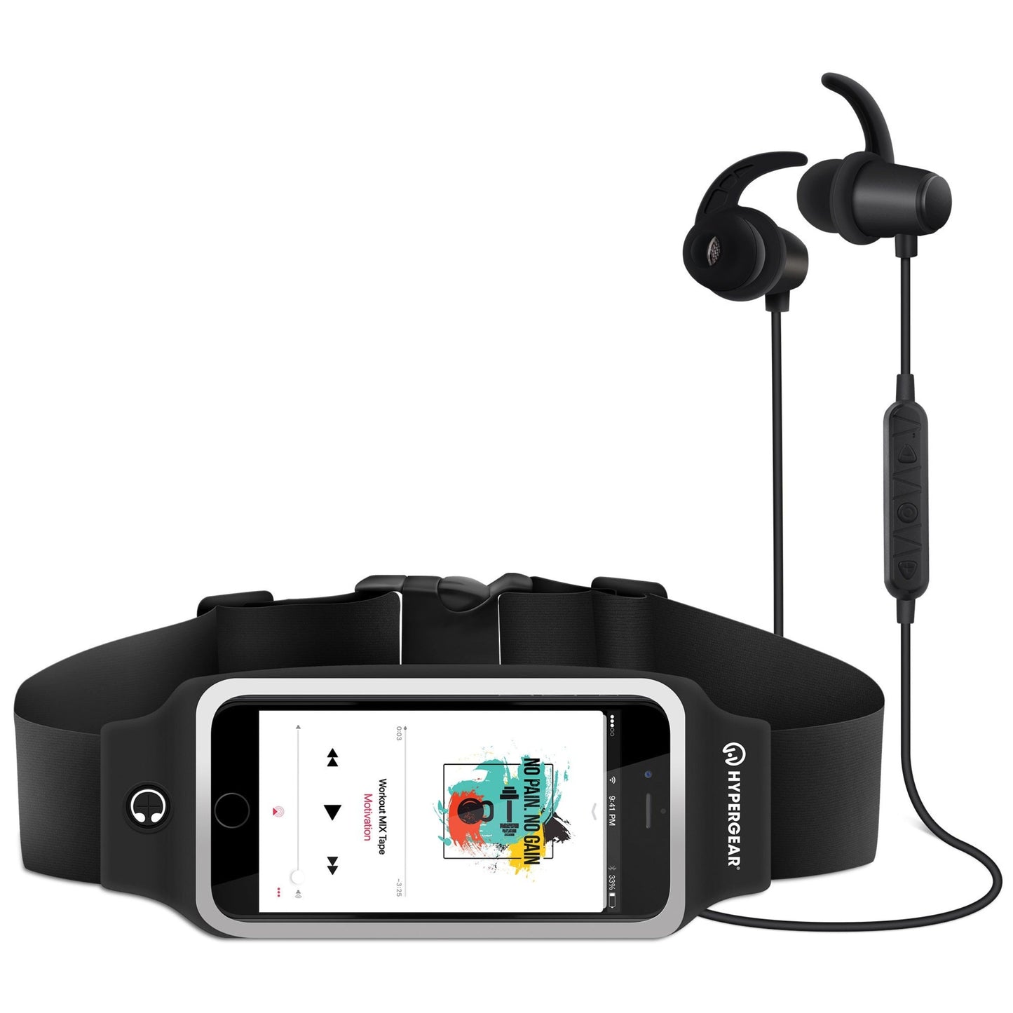 ActiveGear Wireless Earphones + Sport Belt