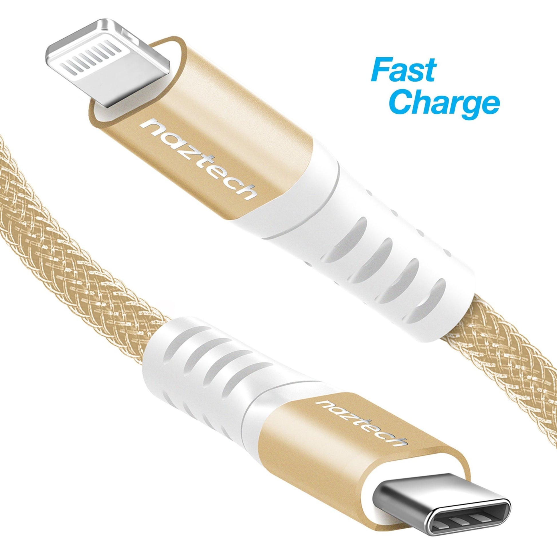 Braided PD MFI Lightning to USB-C Cable 4ft