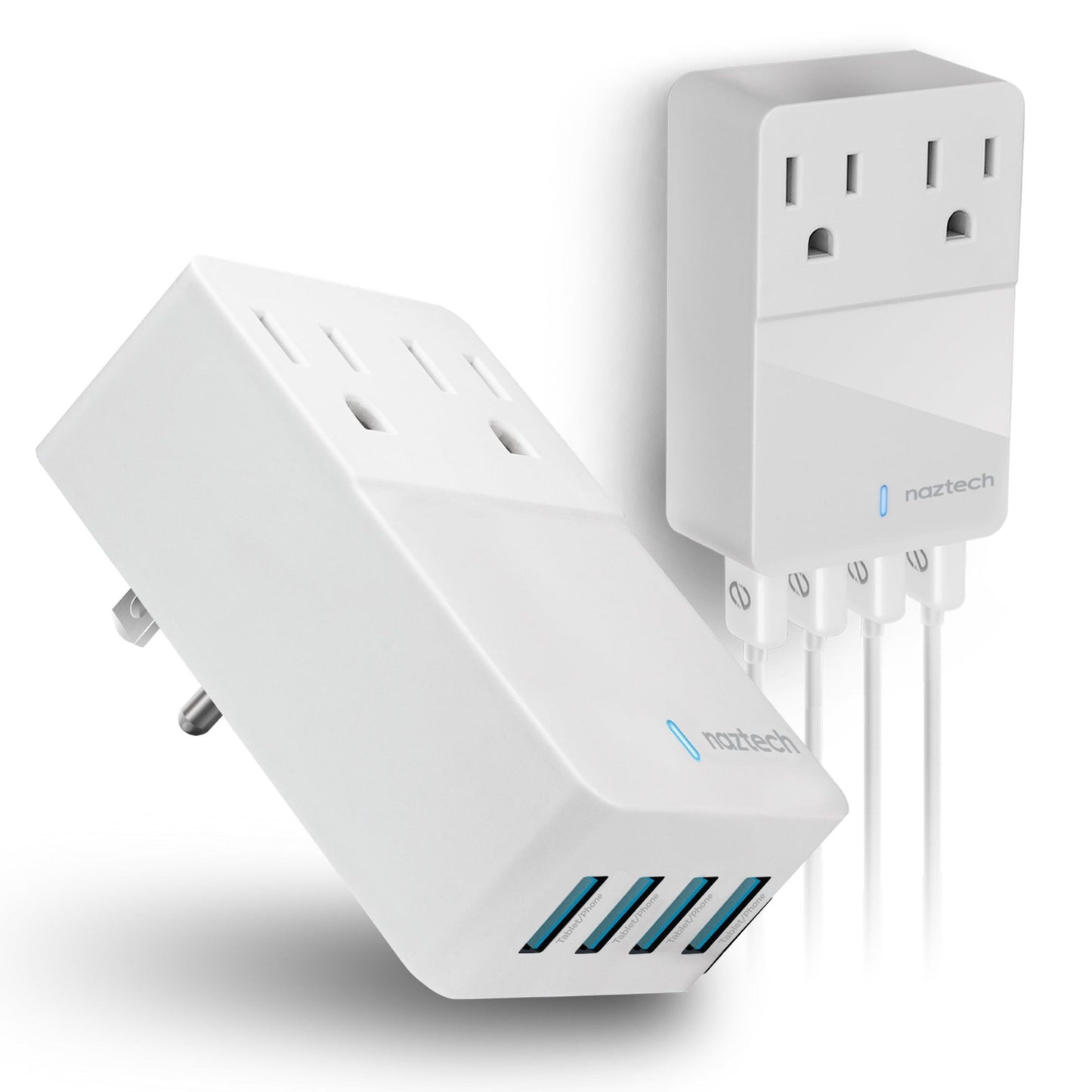 Fast Multi-Device Charger 2 Outlets 4 USB Port