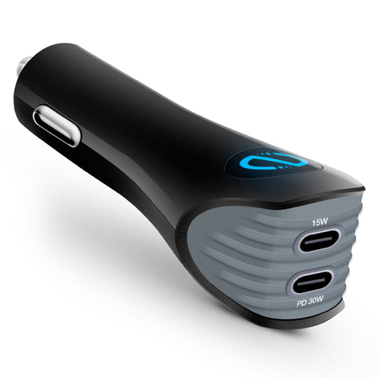 Turbo 30W USB-C PD + USB-C Car Charger