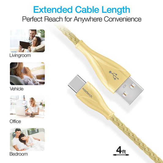 Elite Series USB-C to USB-A Metal Cable 4ft