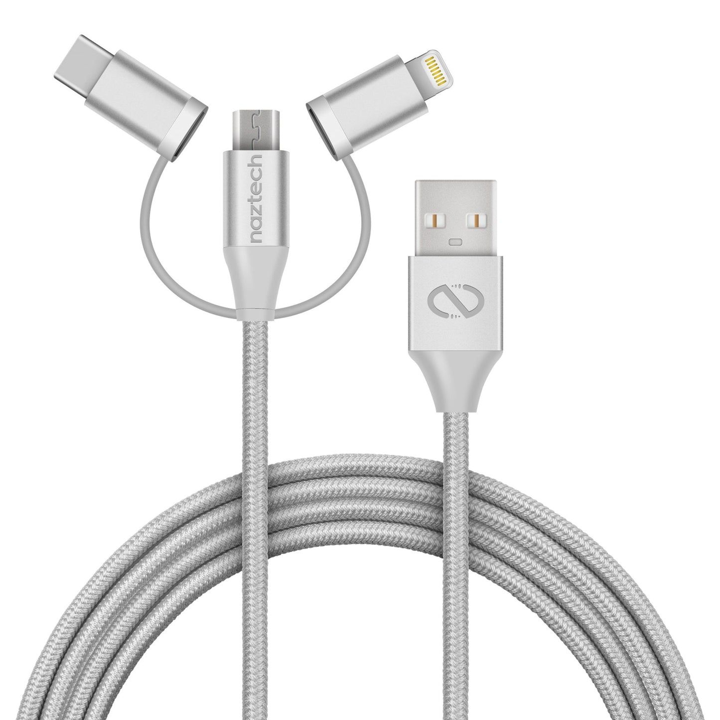 3X1 Micro Lightning & USB-C Charge/Sync 6ft CBL