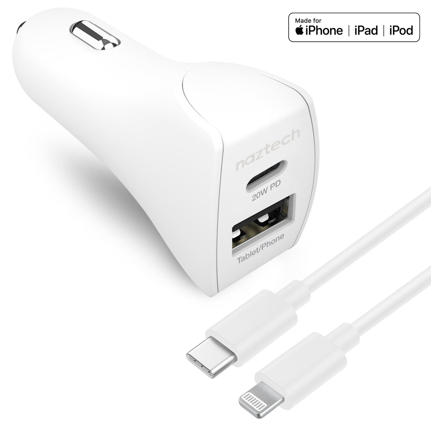 20W USB-C PD+12W USB Car Charger