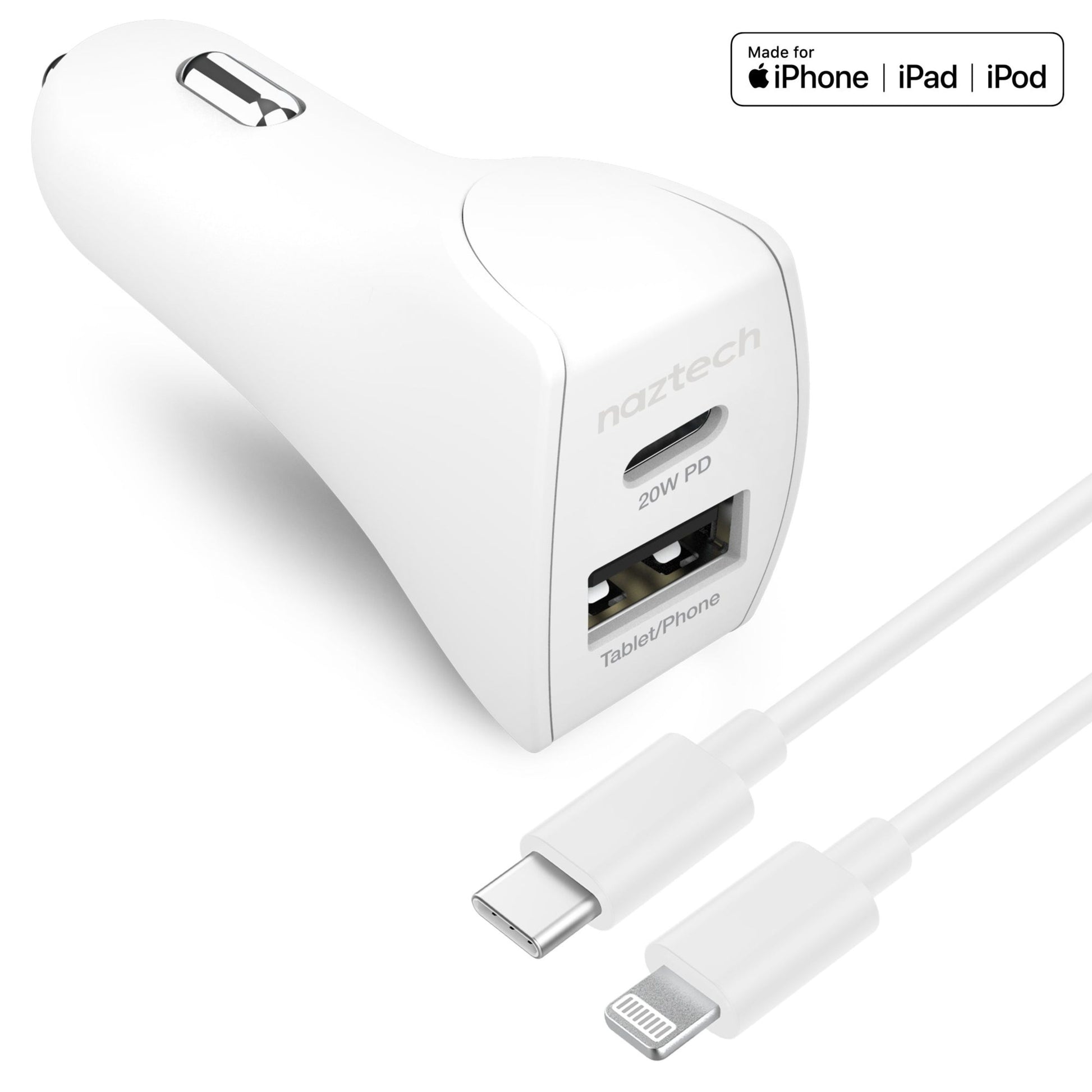 20W USB-C PD+12W USB Car Charger