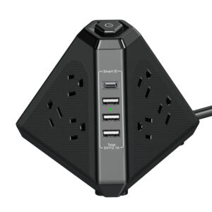 Triangle Port Charger-BLK
