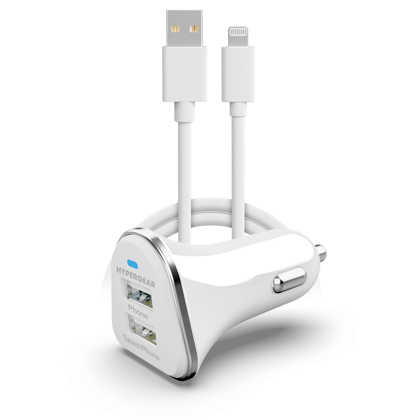 Hi-Power Dual USB 3.4A Car Charger for iPhones iPads and AirPods