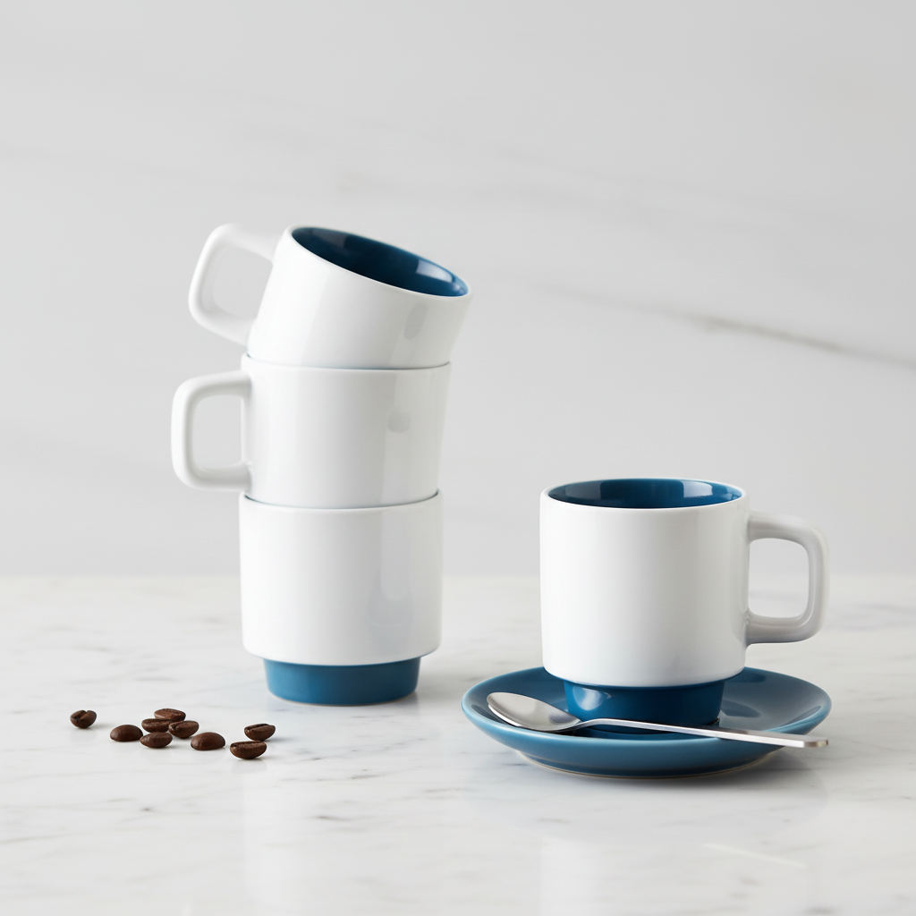 Set of 2 coffee ESPRESSO mug-Blue