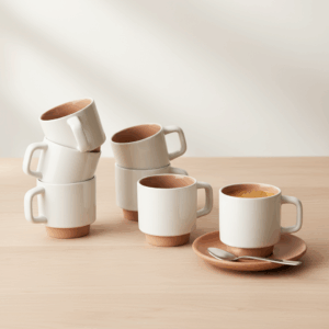 Set of 2 coffee ESPRESSO mug-Nude